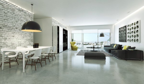 Modern home shows opulent wall design studio designed by Ando