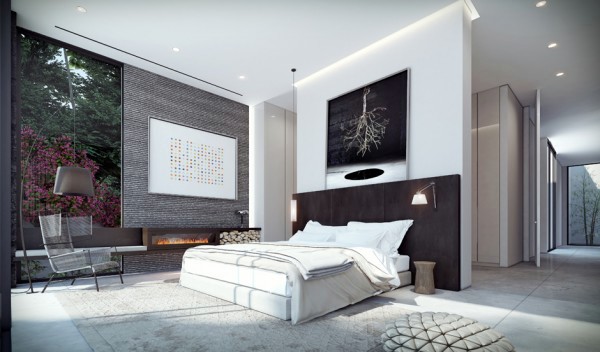 Modern home shows opulent wall design studio designed by Ando
