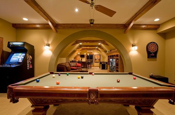Make the living room or play area in the basement - cool ideas