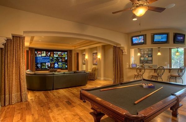 Make the living room or play area in the basement - cool ideas