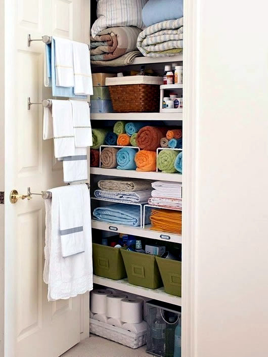Storage space in the bathroom