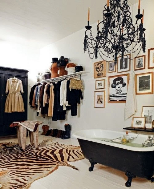 Storage space in the bathroom