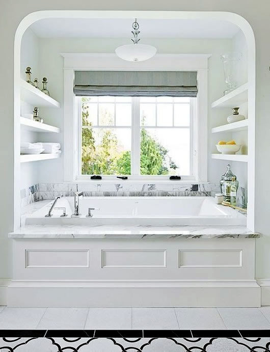 Storage space in the bathroom