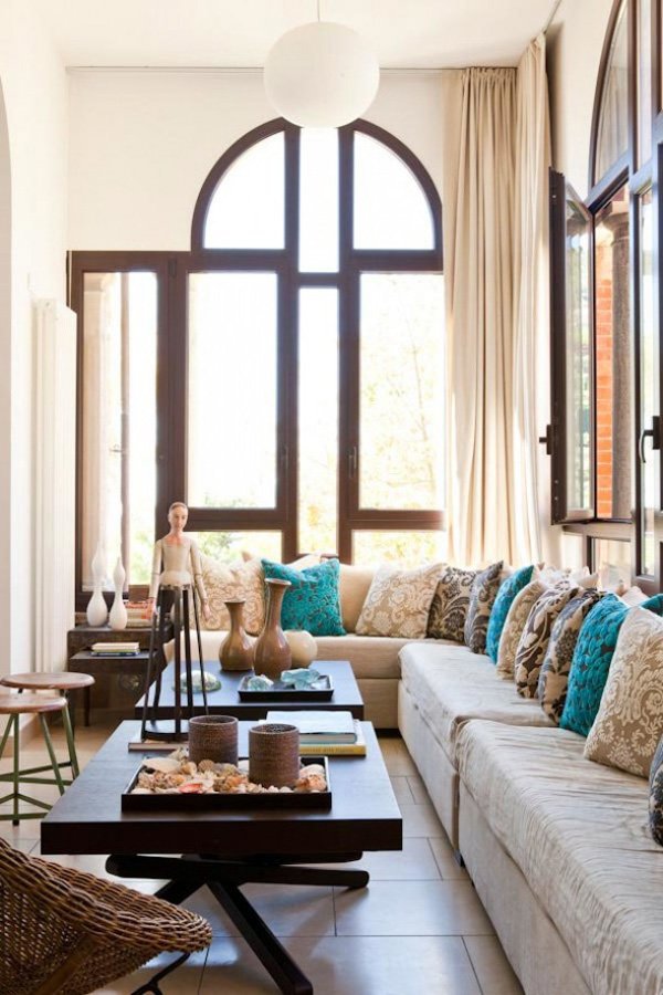 Stylish beige interior design - cozy and pleasant atmosphere
