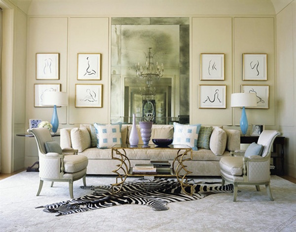 Stylish beige interior design - cozy and pleasant atmosphere