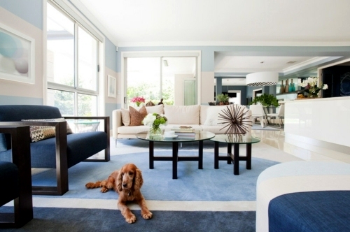 Interior Design Ideas - Graphic pattern in the living and dining area