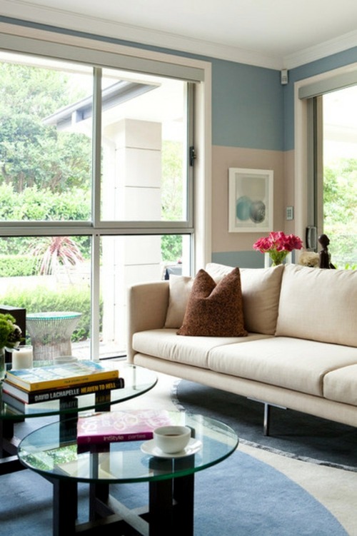 Interior Design Ideas - Graphic pattern in the living and dining area