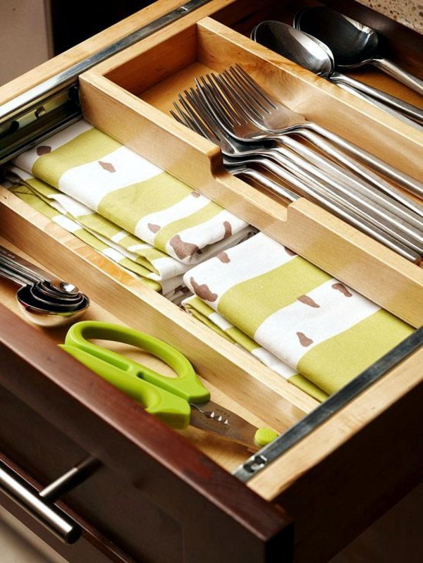 Kitchen drawer dividers – organize your kitchen equipment! | Interior