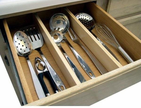 küchenmöbel - Kitchen drawer dividers - organize your kitchen equipment!