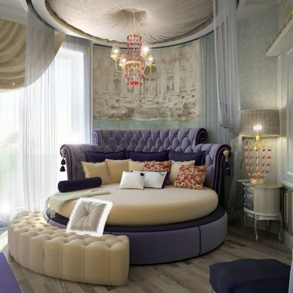 Möbel - A round bed in the bedroom - Pro and Conrta