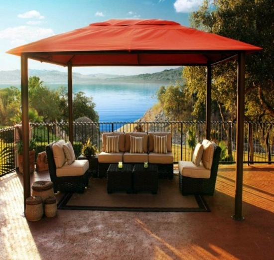 Gartenmöbel - Lounge garden furniture in a minimalist style