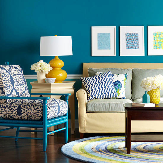 Fresh and Chic with Blue - a great idea for modern decoration