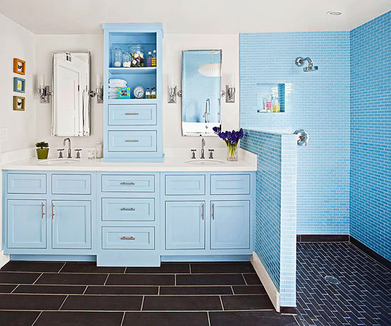 Fresh and Chic with Blue - a great idea for modern decoration