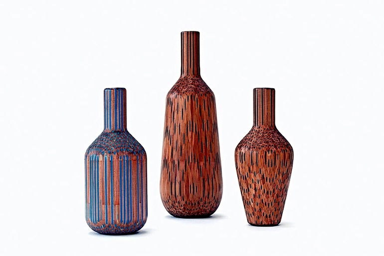 Scandinavian Design – Decoration vases made from pencils