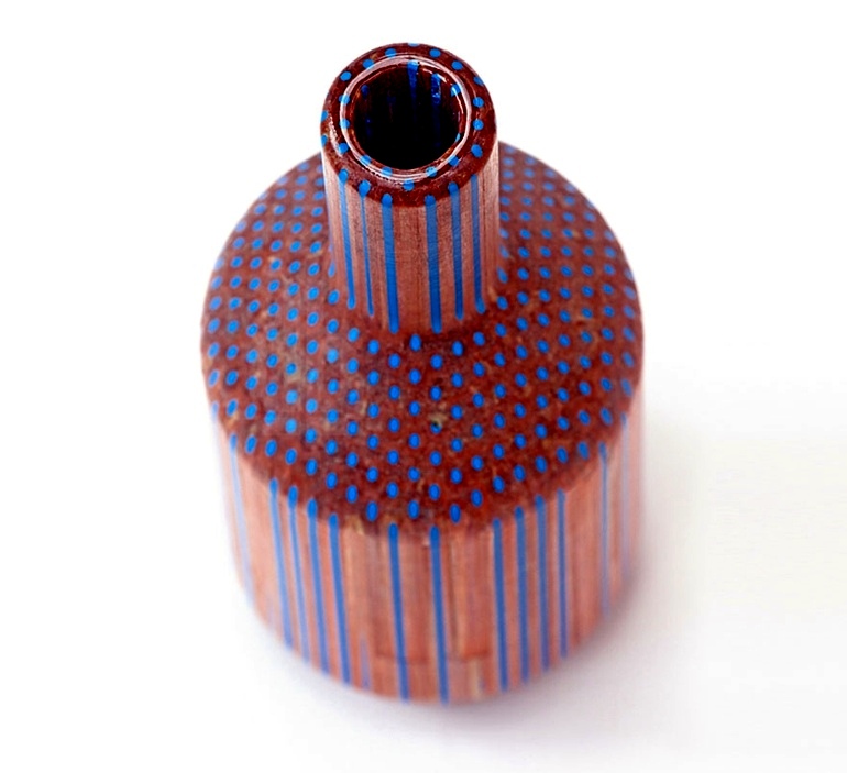 Scandinavian Design - Decoration vases made from pencils Scandinavian Design - Decoration vases made from pencils