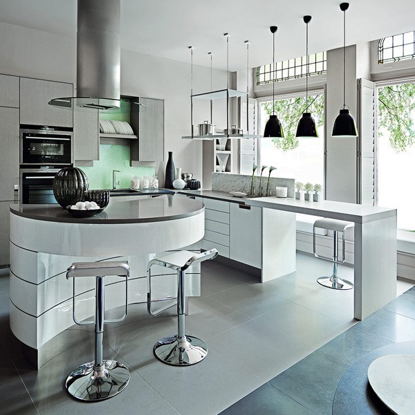 Choose fresh kitchens cool colors - delicate, bright ...