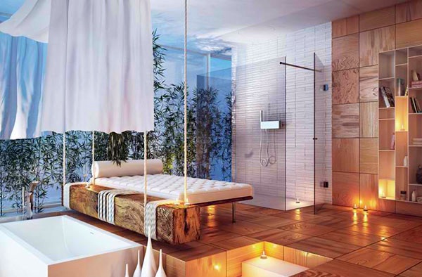 Stylish modern bathroom by Moma Design