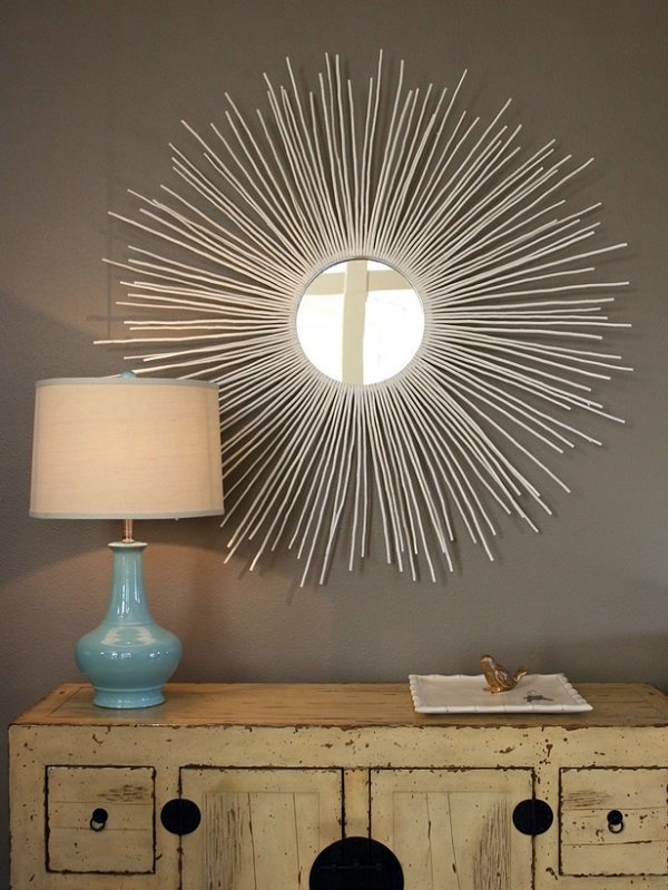 Cool DIY mirror - very sophisticated but affordable