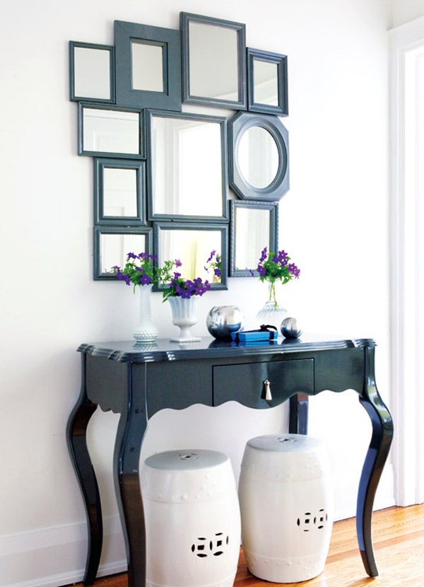 Cool DIY mirror - very sophisticated but affordable