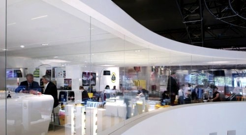 Procedes Chénel shows modern ceiling design with suspended ceilings Procedes Chénel shows modern ceiling design with suspended ceilings