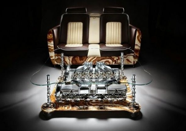 Selected coffee tables and sofas from auto parts Selected coffee tables and sofas from auto parts