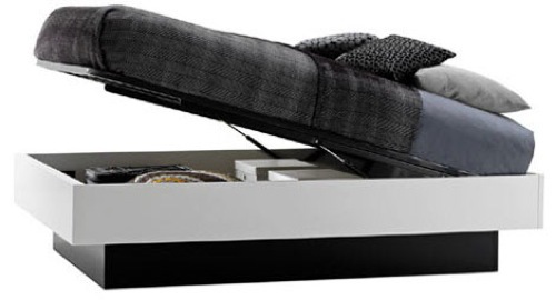 Everything cleared: 10 interesting beds with storage