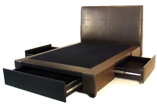 Everything cleared: 10 interesting beds with storage