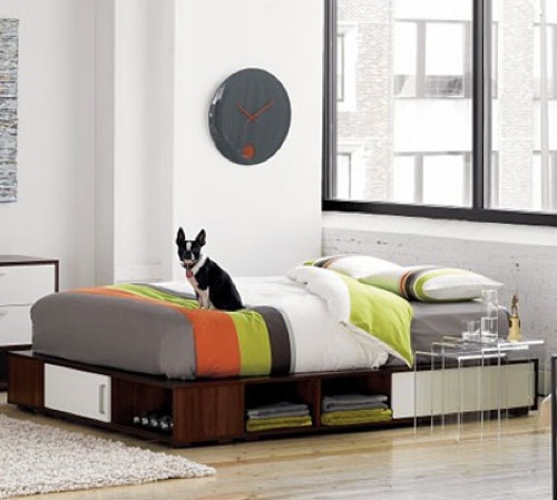 Everything cleared: 10 interesting beds with storage
