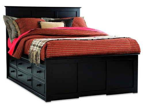 Everything cleared: 10 interesting beds with storage
