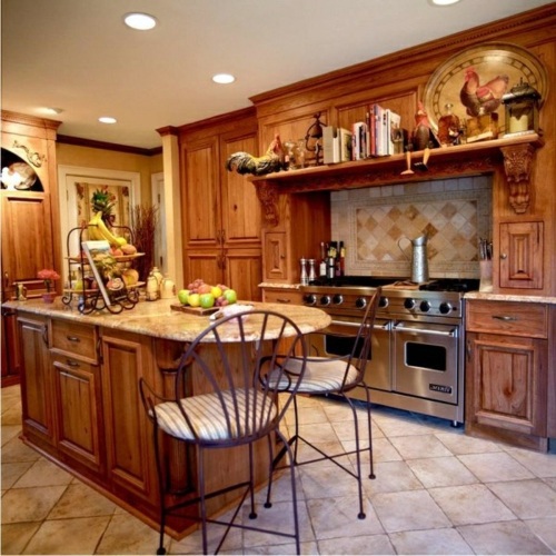 Make kitchen in country style