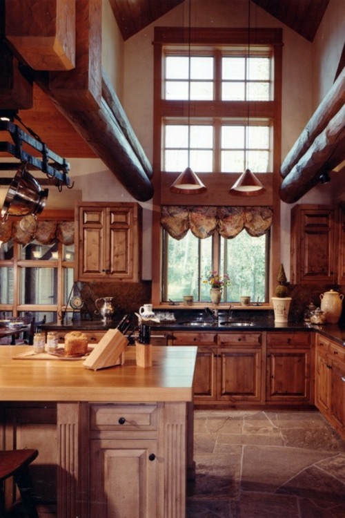 Make kitchen in country style
