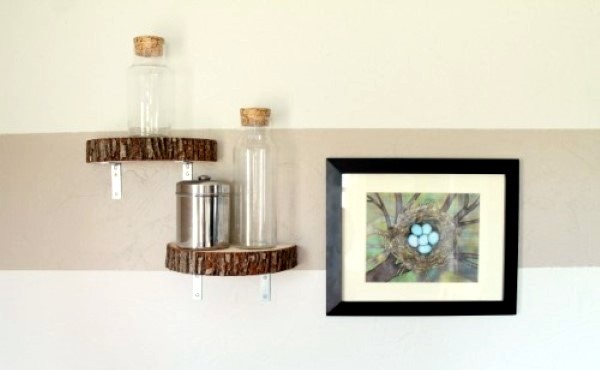 Modern wooden shelves to make your own