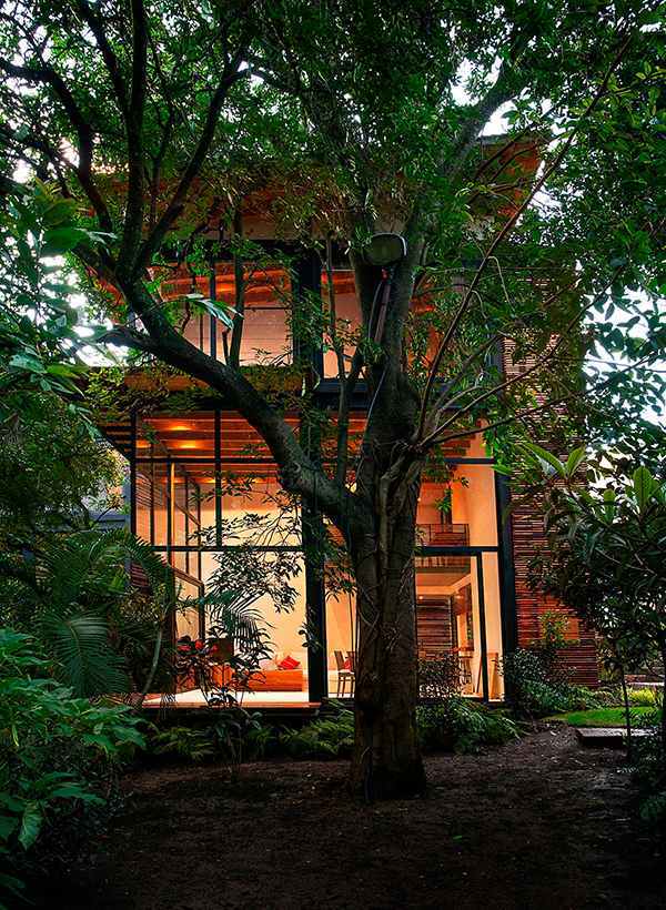 4 wooden home designs with private garden in Mexico - breathtaking surroundings