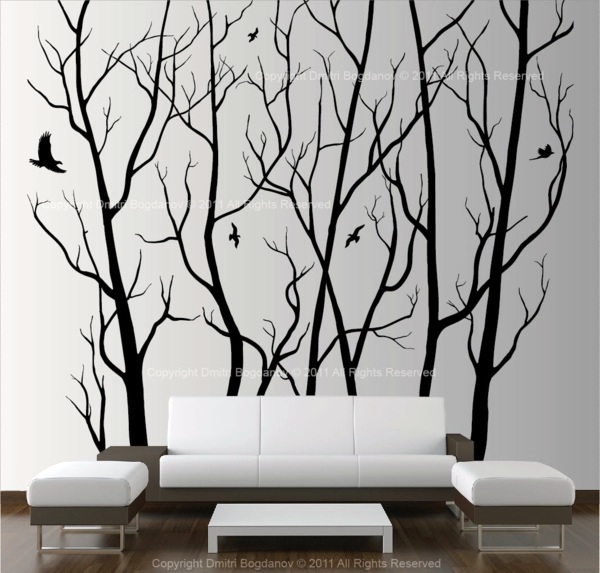 Attractive wall decoration with original artistic elements Attractive wall decoration with original artistic elements