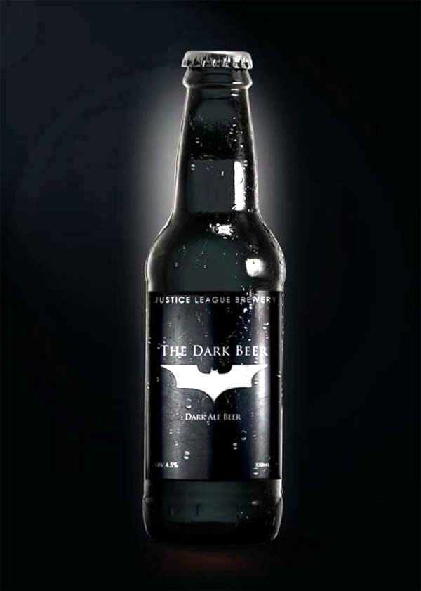 Cool beer bottle labels of Super Heroes Cool beer bottle labels of Super Heroes