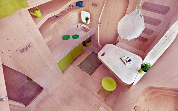 Small wooden house for students on 10 square meters Small wooden house for students on 10 square meters
