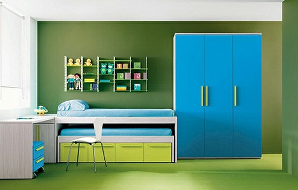 Blue and Green Innendesings