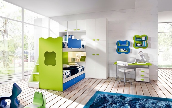 Blue and Green Innendesings