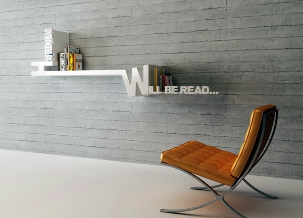 Wall shelf design adds life to your modern home