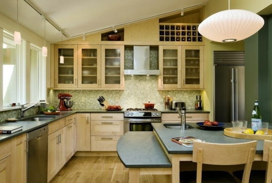 Colors for kitchen walls - 15 great backs in green shades Colors for kitchen walls - 15 great backs in green shades