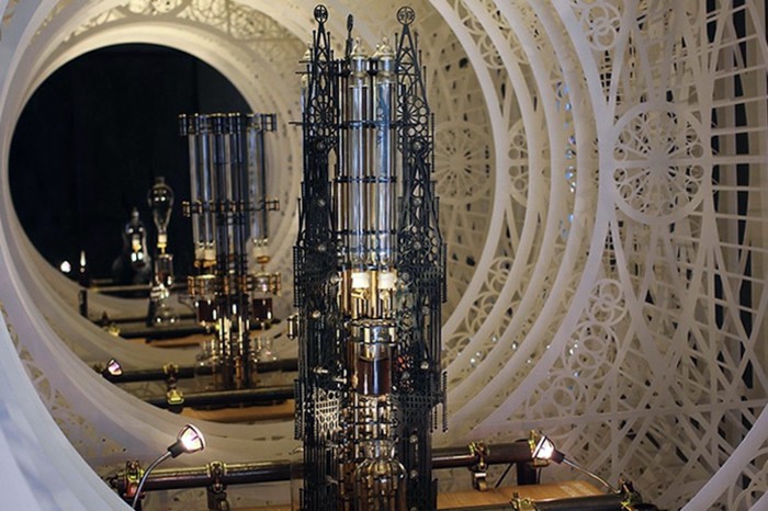 Art - Designer coffee maker in the form of a Gothic cathedral