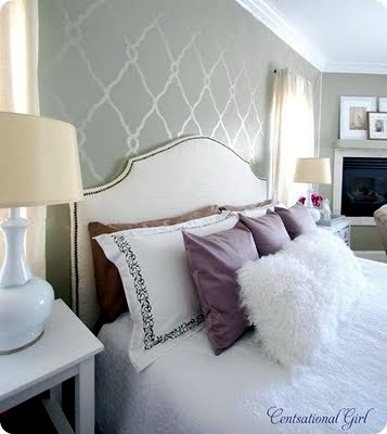 How to paint a wall stencil?