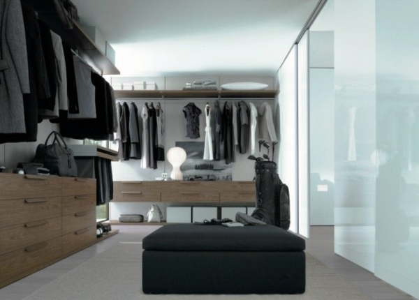 Modern wardrobes in the bedroom