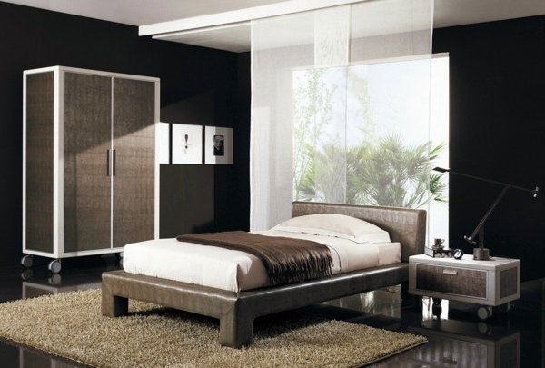 Modern wardrobes in the bedroom