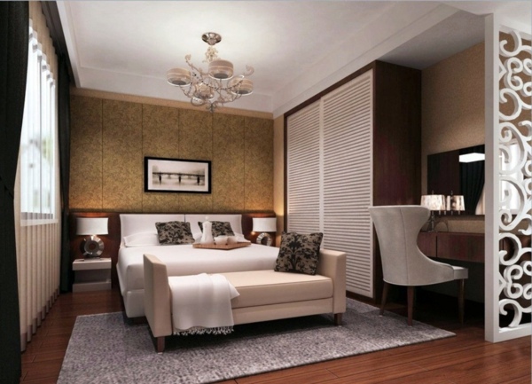 Modern wardrobes in the bedroom