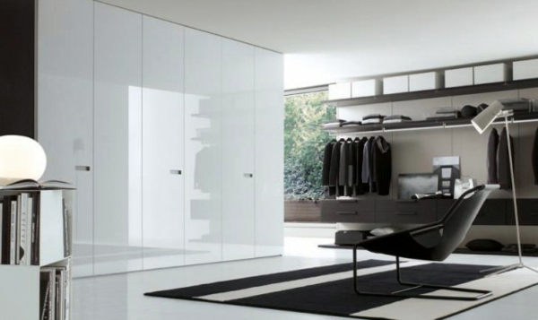 Modern wardrobes in the bedroom