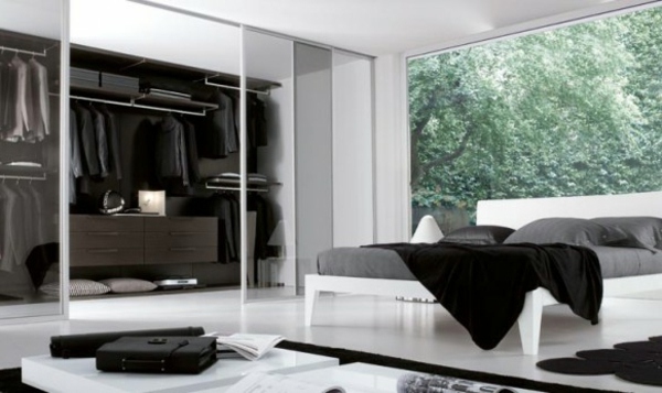 Modern wardrobes in the bedroom