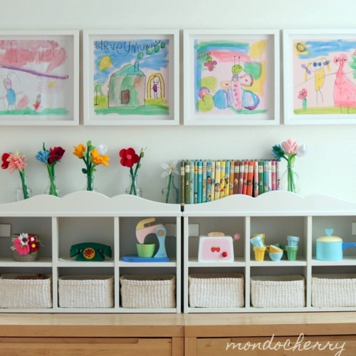 Art Display tinker - exhibition of children's drawings