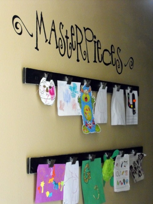 Art Display tinker - exhibition of children's drawings