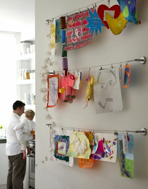 Art Display tinker - exhibition of children's drawings